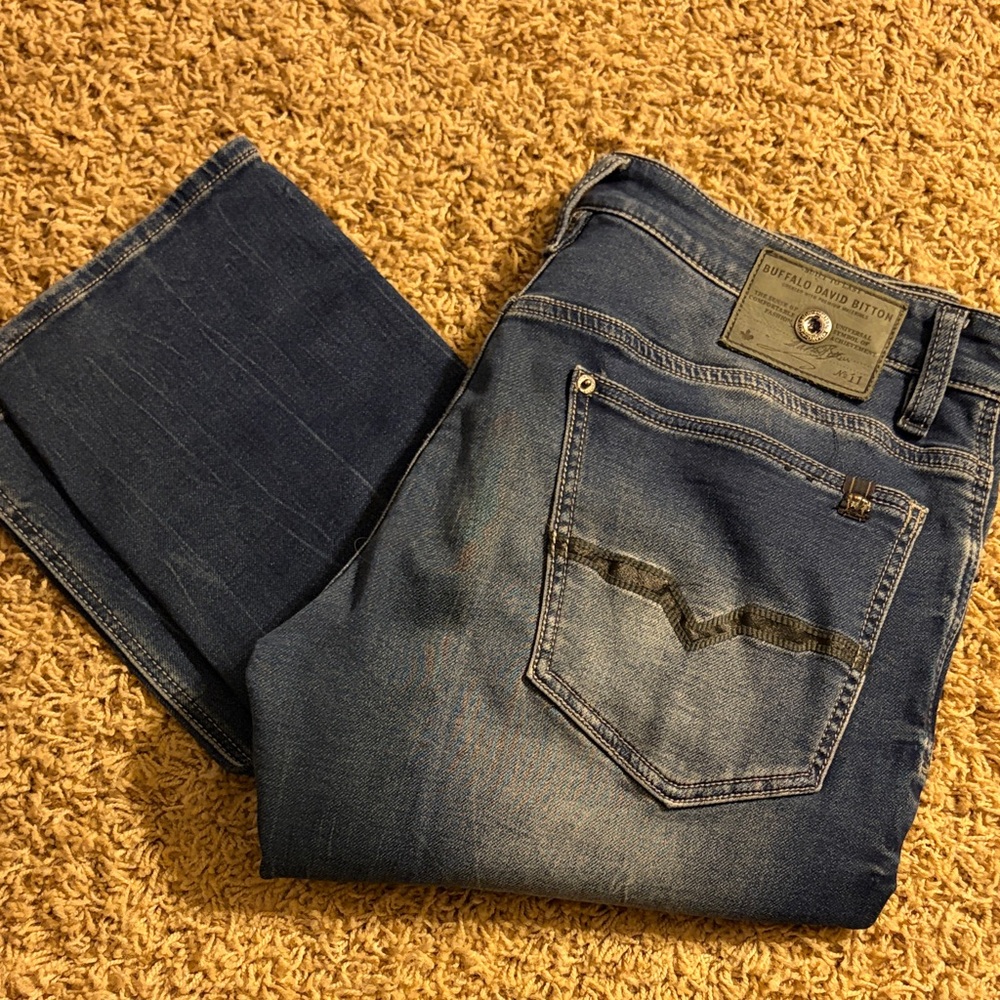 Men’s Buffalo David Bitton Dark Blue Straight Jeans